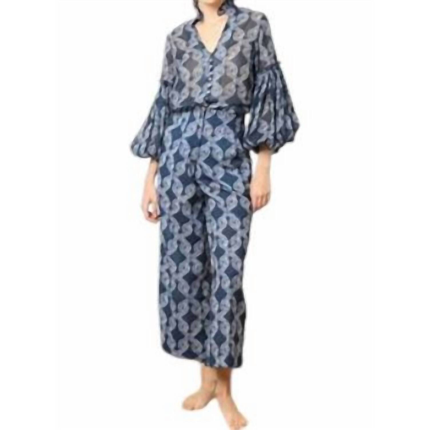 New Kleid Culotte Pants In Knots Navy